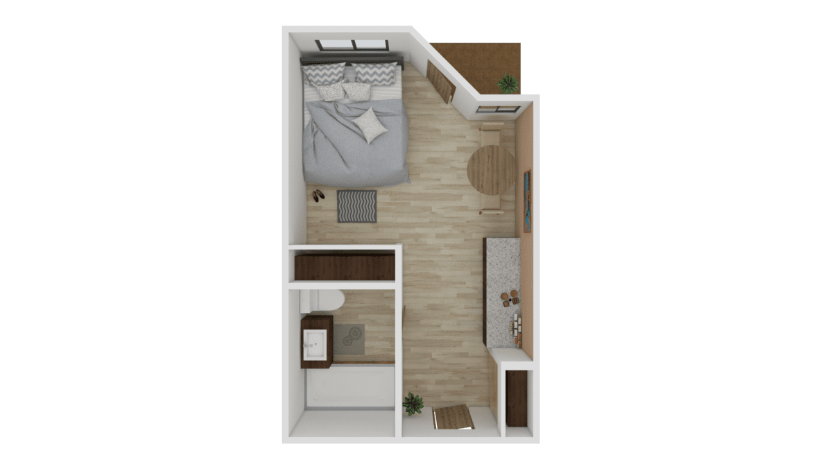A2 Alcove Studio floor plan